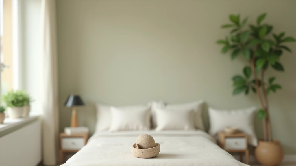 Palette de couleurs apaisantes pour la décoration d'intérieur, teintes naturelles de beige, gris et vert pâle
