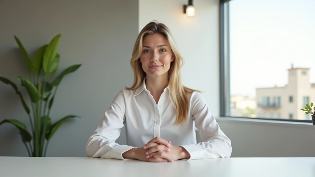 Professionnel dans un environnement de travail lumineux, expression détente après méditation, bureau organisé